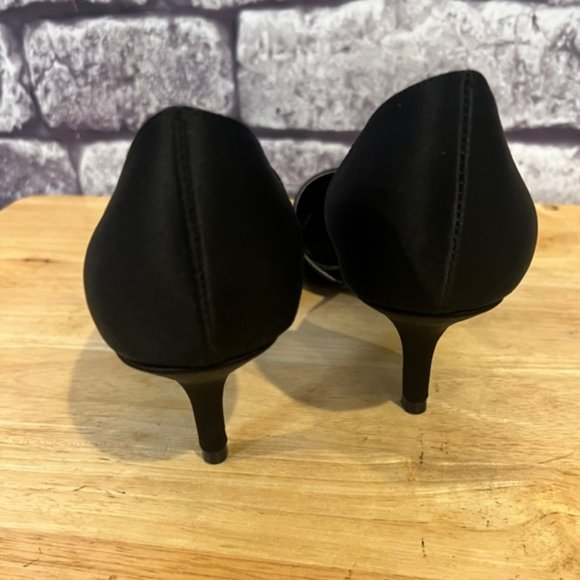 Metaphor Black Side Cut Out Heels Size 8 - Picture 5 of 6
